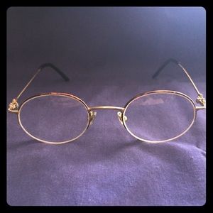 Vintage Gucci gold-framed glasses